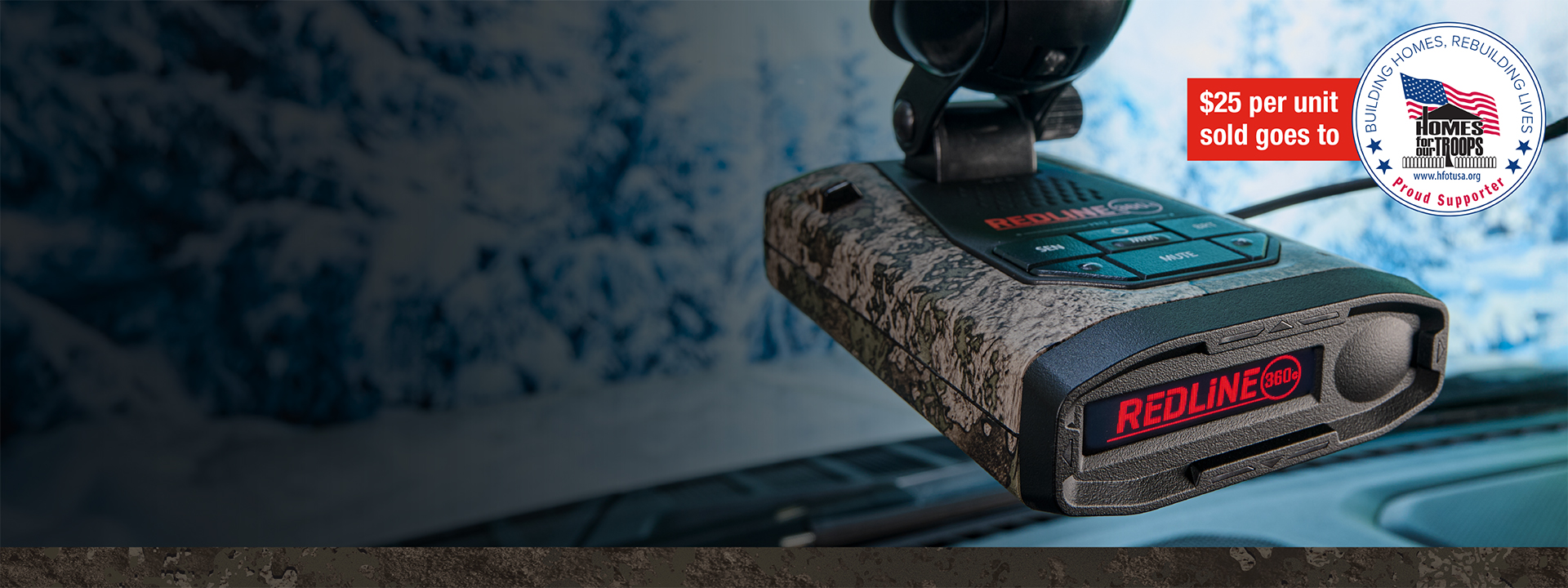 Redline 360c TrueTimber Strata Camo home for troops charity